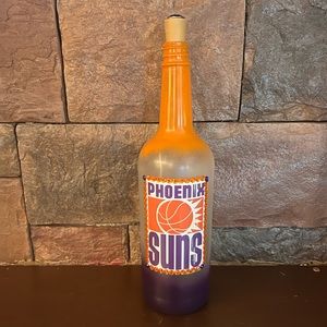 Handmade Upcycled Lighted Phoenix Suns bottle bar decor
